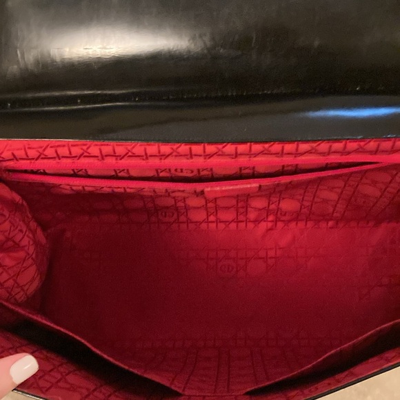 DIOR Lady Dior Black Patent Briefcase with Detachable strap - Picture 5 of 13